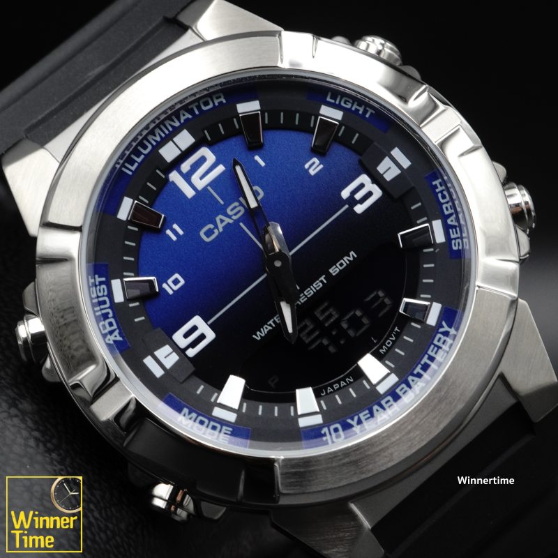 นาฬิกา Casio ระบบผสมอะนาล็อก-ดิจิตอล รุ่น AMW-870A-2AVDF