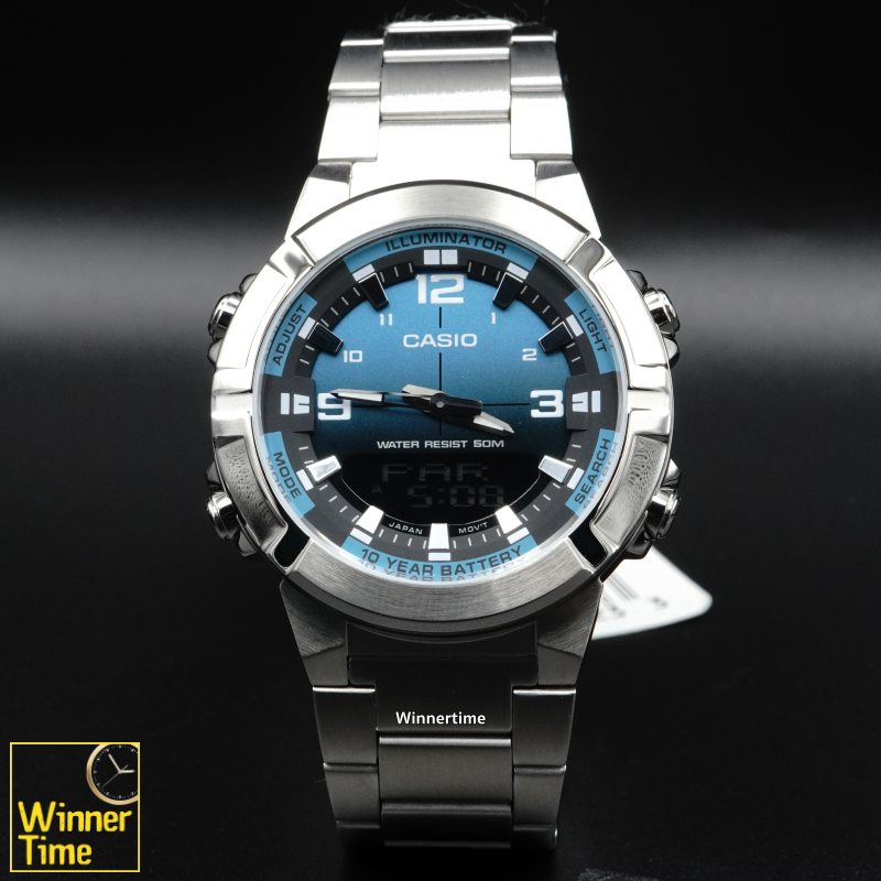 นาฬิกา Casio ระบบผสมอะนาล็อก-ดิจิตอล รุ่น AMW-870DA-2A2V