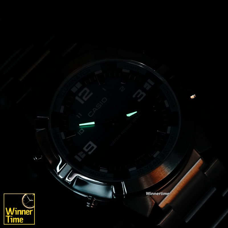 นาฬิกา Casio ระบบผสมอะนาล็อก-ดิจิตอล รุ่น AMW-870DA-2A2V