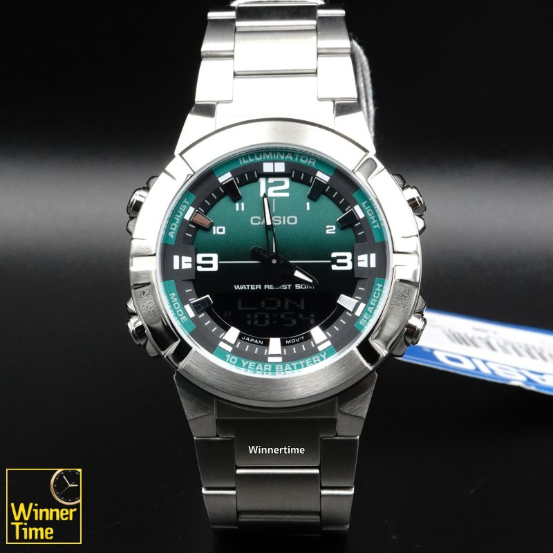 นาฬิกา Casio ระบบผสมอะนาล็อก-ดิจิตอล รุ่น AMW-870DA-3A