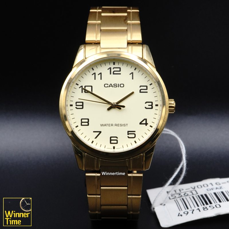 นาฬิกาCASIO มาตรฐาน อะนาล็อก รุ่น MTP-V001G-9B