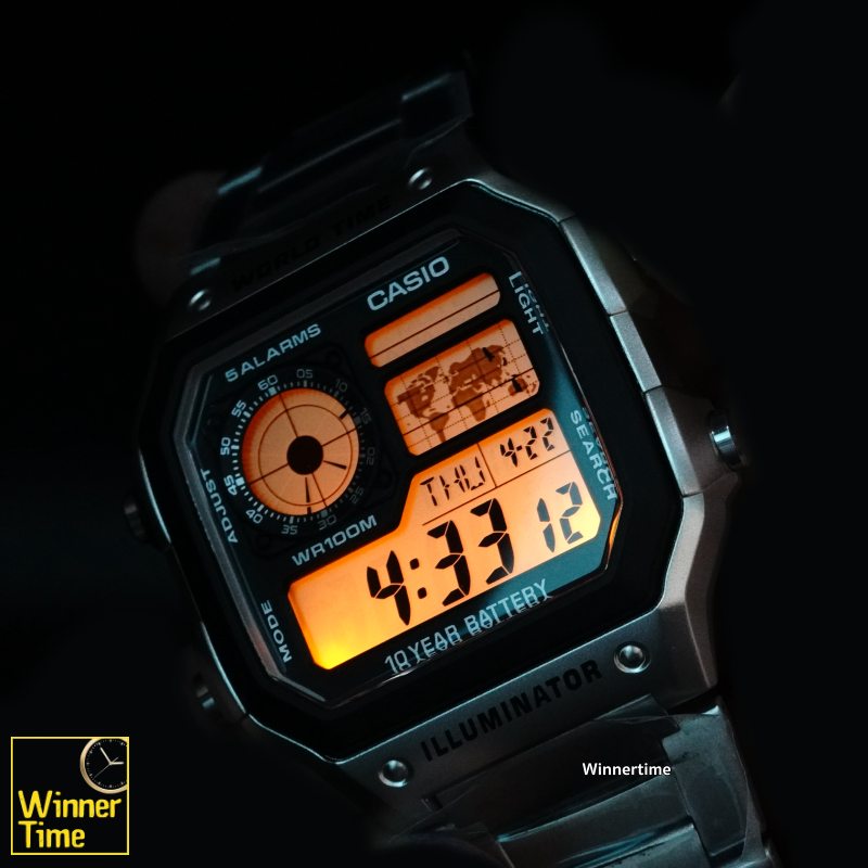 นาฬิกา Casio ดิจิตอล รุ่น AE-1200WHD-1AV