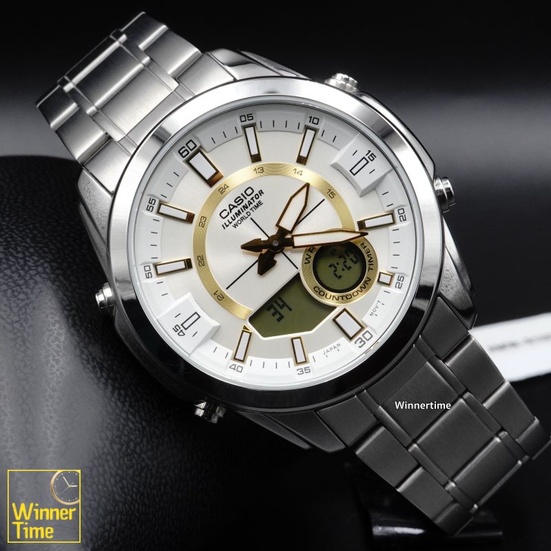 นาฬิกาCASIO ANALOG-DIGITAL รุ่น AMW-810D-9AV