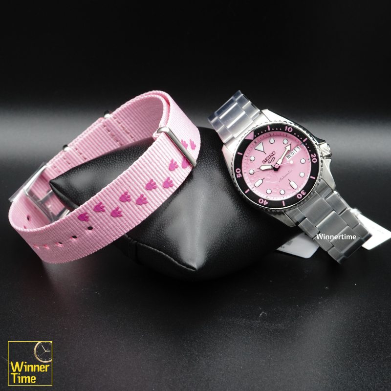 นาฬิกาข้อมือ SEIKO 5 Sports SKX series Pink Panther Limited Edition รุ่น SRPM07