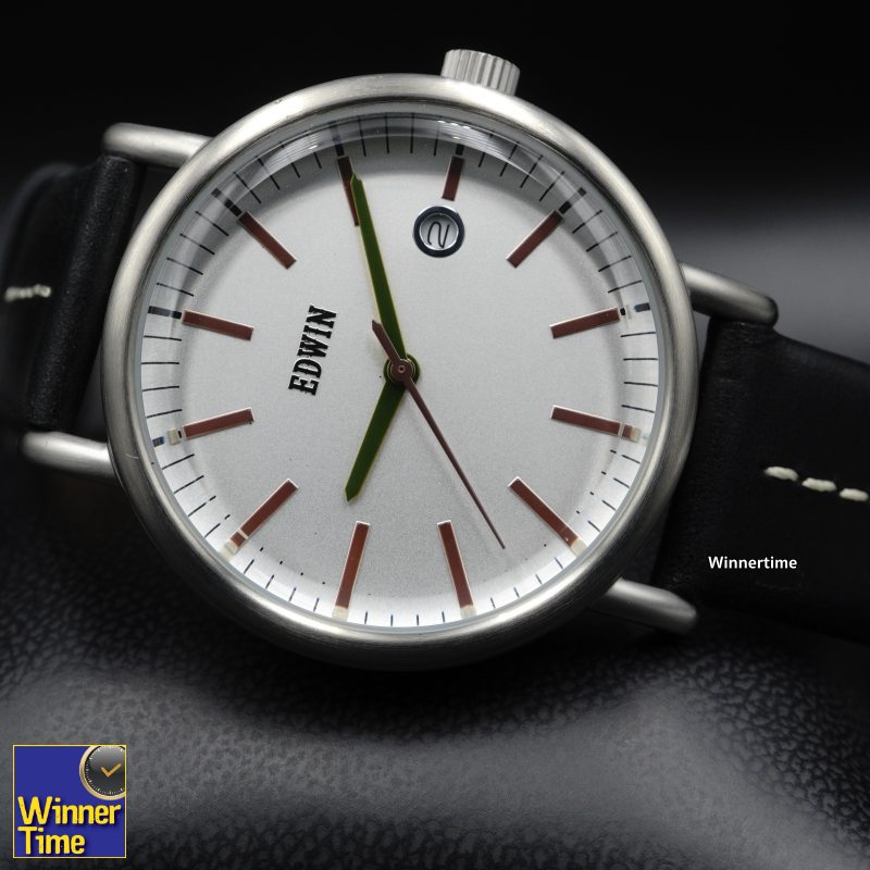 นาฬิกา EDWIN Quartz EPIC รุ่น EW1L002L0124สายหนังสีดำ