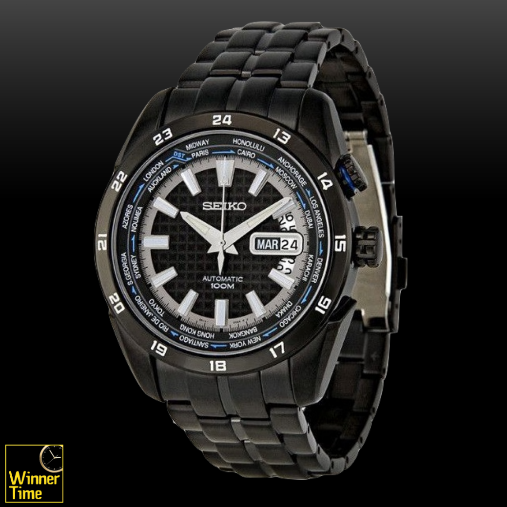 นาฬิกา Seiko Automatic สีดำขาว รุ่น SRP039