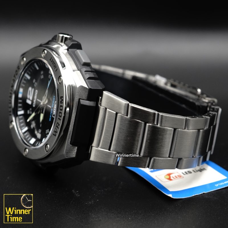 นาฬิกาข้อมือ CASIO Unisex รุ่น MWA-100HD-1AVDF สีดำ