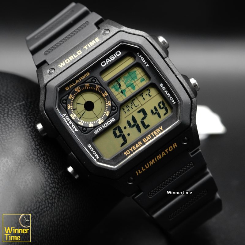 นาฬิกา Casio ดิจิตอล รุ่น AE-1200WH-1BV
