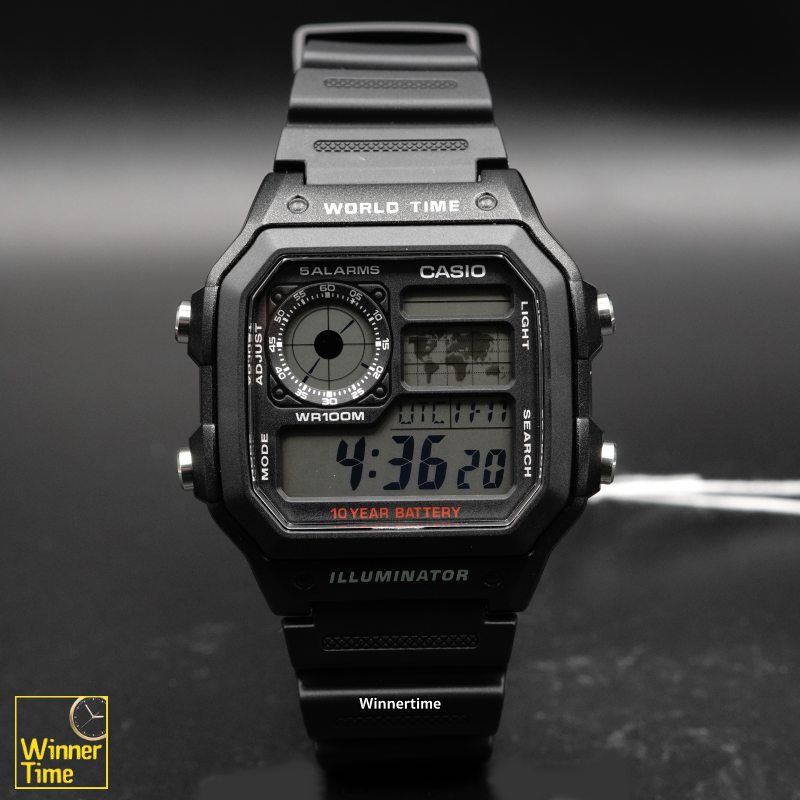 นาฬิกา Casio ดิจิตอล รุ่น AE-1200WH-1AV