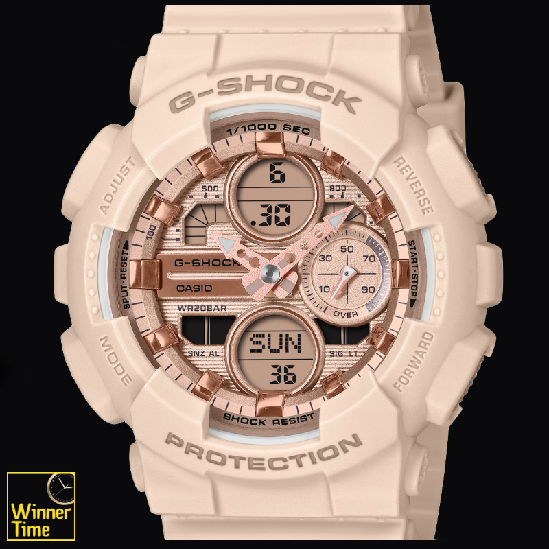 นาฬิกาข้อมือผู้หญิง Casio G-SHOCK Mini รุ่น GMA-S140PG-4ADR สีชมพู