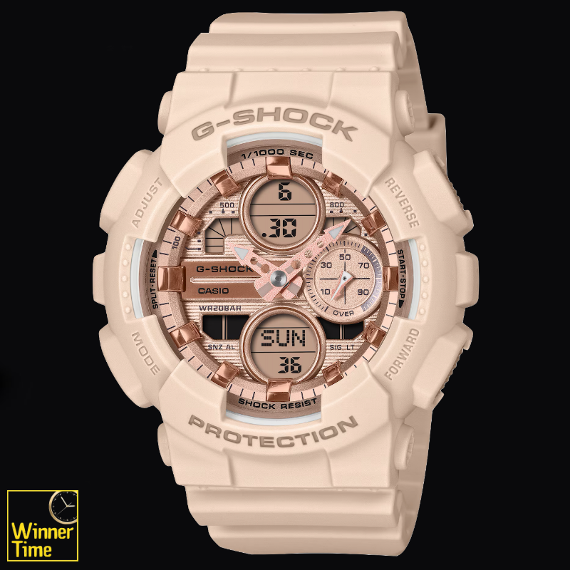 นาฬิกาข้อมือผู้หญิง Casio G-SHOCK Mini รุ่น GMA-S140PG-4ADR สีชมพู