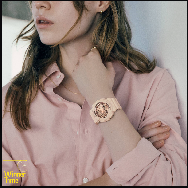 นาฬิกาข้อมือผู้หญิง Casio G-SHOCK Mini รุ่น GMA-S140PG-4ADR สีชมพู