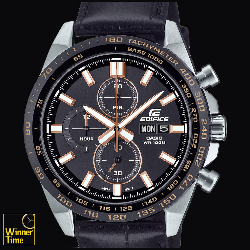 นาฬิกาข้อมือผู้ชายCASIO EDIFICE โครโนกราฟมาตรฐาน รุ่น EFR-574BL-1AVUDF