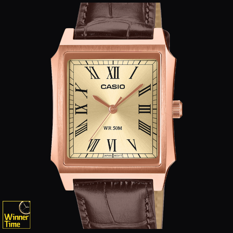 นาฬิกาCASIO มาตรฐาน รุ่น MTP-B190RGL-9BV