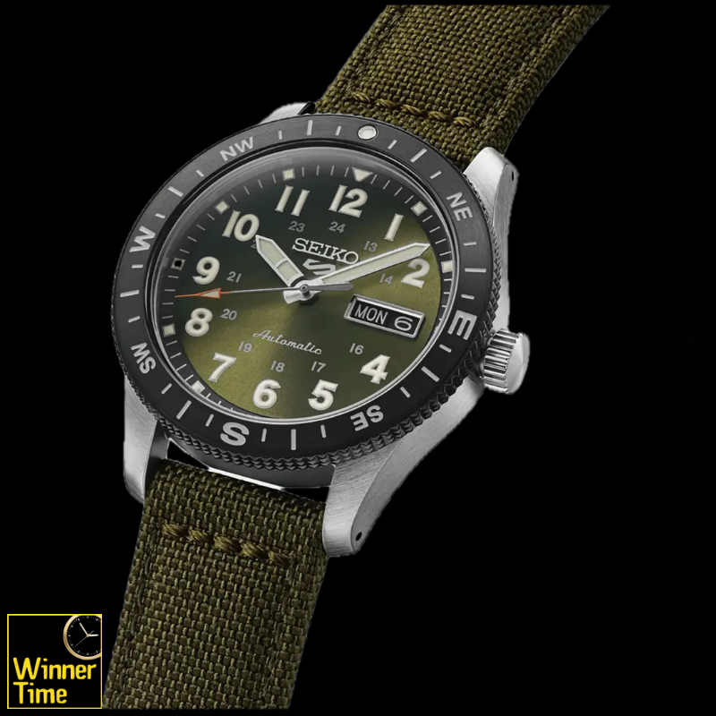 นาฬิกาข้อมือ Seiko 5 Sports Field Series Compass bezel รุ่น HDB008K1,HDB008K,HDB008