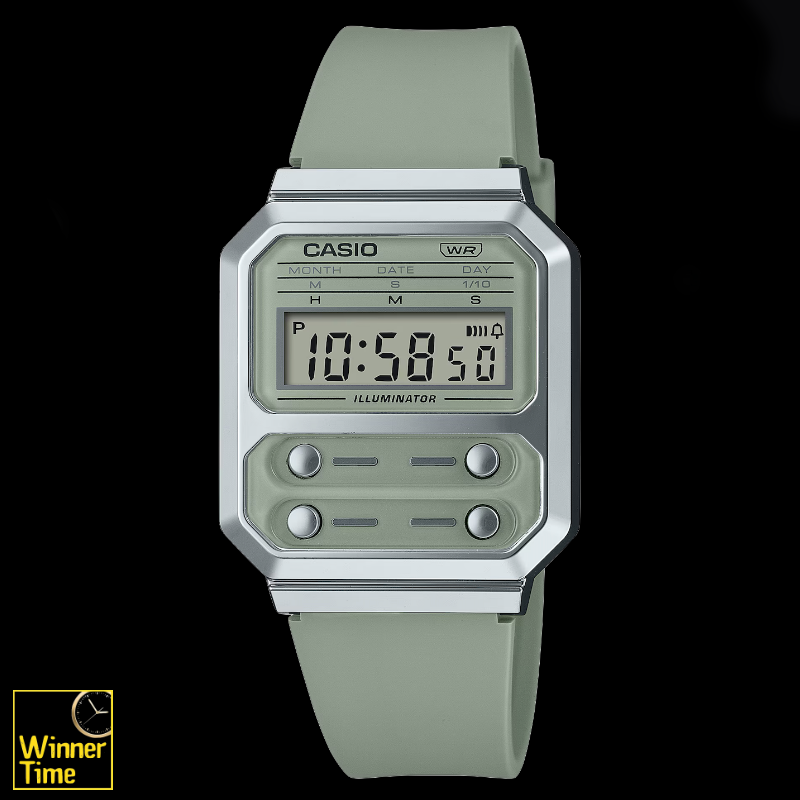 นาฬิกาข้อมือผู้ชาย CASIO วินเทจ รุ่น A100WEF-3A