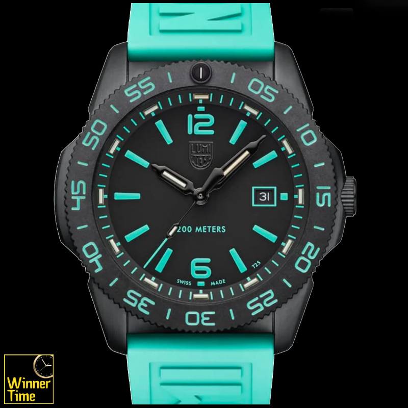 นาฬิกาข้อมือLUMINOX Pacific Diver Transformative Teal Limited Edition Color of the Year รุ่น XS.3124.N.SET