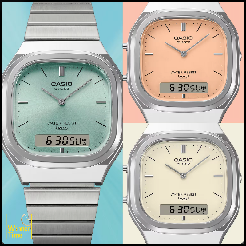 นาฬิกาข้อมือผู้ชาย CASIO วินเทจ รุ่น AQ-240E-7A2DF