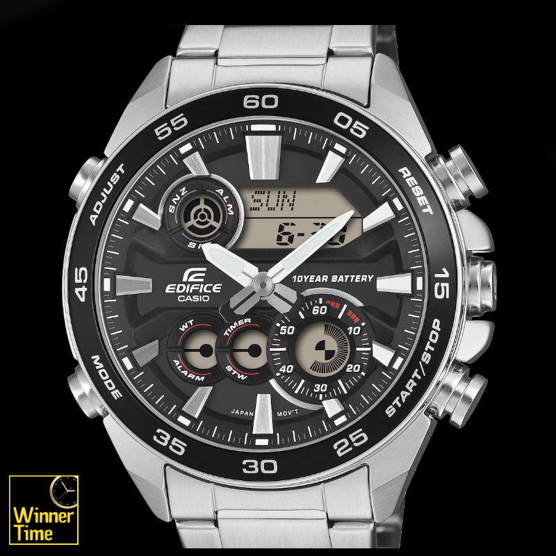 นาฬิกาข้อมือผู้ชาย CASIO EDIFICE อะนาล็อก-ดิจิตอล รุ่น ERA-130D-1A