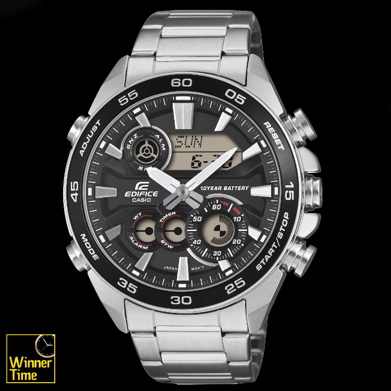 นาฬิกาข้อมือผู้ชาย CASIO EDIFICE อะนาล็อก-ดิจิตอล รุ่น ERA-130D-1A