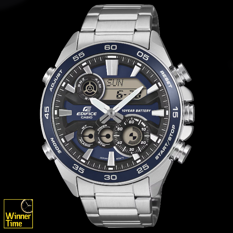 นาฬิกาข้อมือผู้ชาย CASIO EDIFICE อะนาล็อก-ดิจิตอล รุ่น ERA-130D-2A