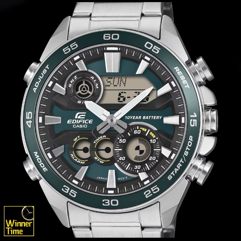 นาฬิกาข้อมือผู้ชาย CASIO EDIFICE อะนาล็อก-ดิจิตอล รุ่น ERA-130D-3A