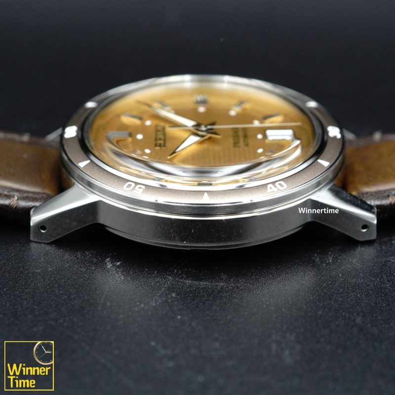 นาฬิกาข้อมือ Seiko Presage analog Mechanical automatic Style60's metal watch รุ่น SRPL75J1,SRPL75J,SRPL75