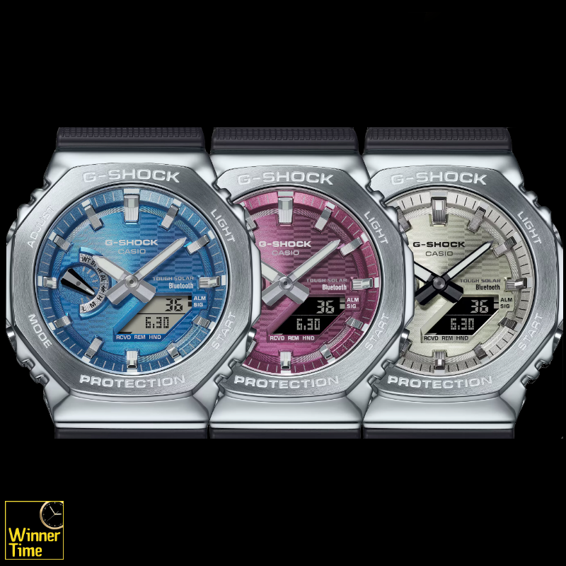 นาฬิกาข้อมือ Casio G-SHOCKG-STEEL ซีรีส์ 2100 รุ่น GBM-2100A-2B