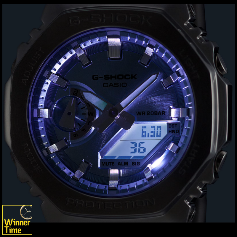 นาฬิกาCASIO G-SHOCK G-STEEL 2100 Series รุ่น GM-2110D-8A สีเทาเมทัลลิก