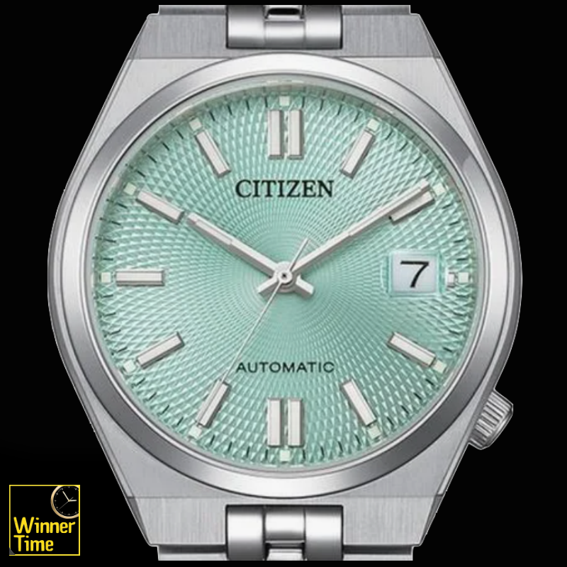 นาฬิกาข้อมือCitizen Tsuyosa Automatic 37mm Green Dial Stainless Steel Sapphire รุ่น NK0030-51X