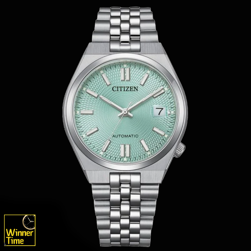 นาฬิกาข้อมือCitizen Tsuyosa Automatic 37mm Green Dial Stainless Steel Sapphire รุ่น NK0030-51X