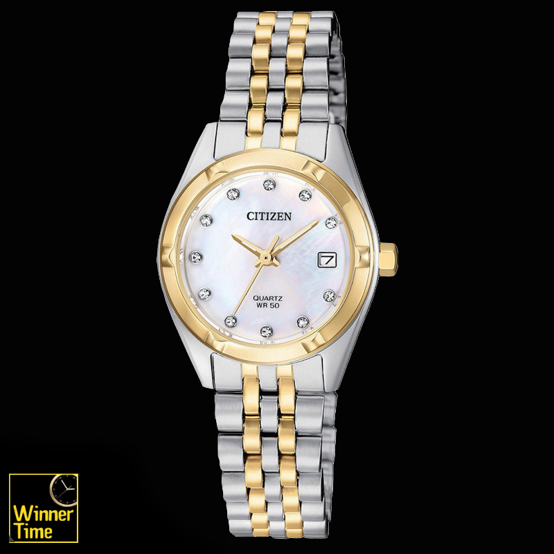 นาฬิกาข้อมือผู้หญิงCITIZEN LADIES QUARTZ รุ่น EU6054-58D