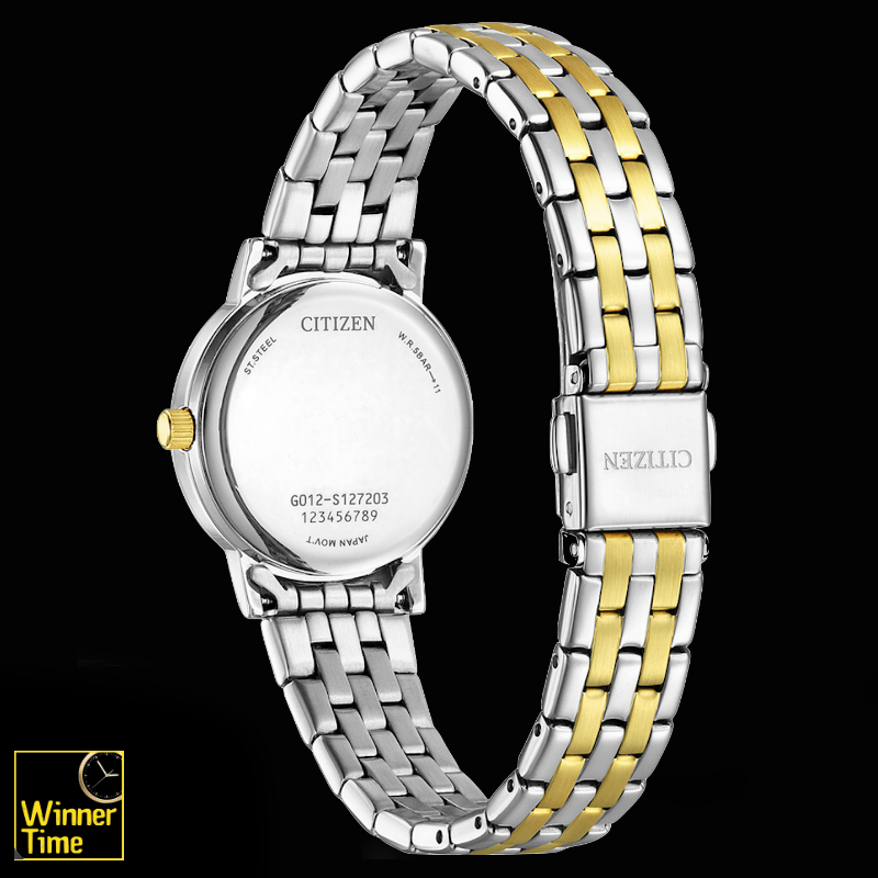 นาฬิกาข้อมือผู้หญิงCITIZEN LADIES QUARTZ รุ่น EU6093-56A