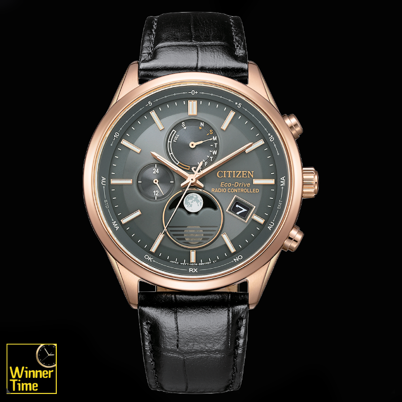 นาฬิกาข้อมือผู้ชาย CITIZEN ECO-DRIVERADIO - CONTROLLED MOON PHASE รุ่น BY1033-01H