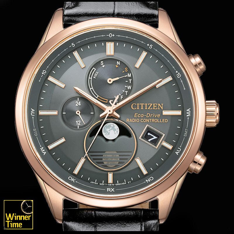 นาฬิกาข้อมือผู้ชาย CITIZEN ECO-DRIVERADIO - CONTROLLED MOON PHASE รุ่น BY1033-01H