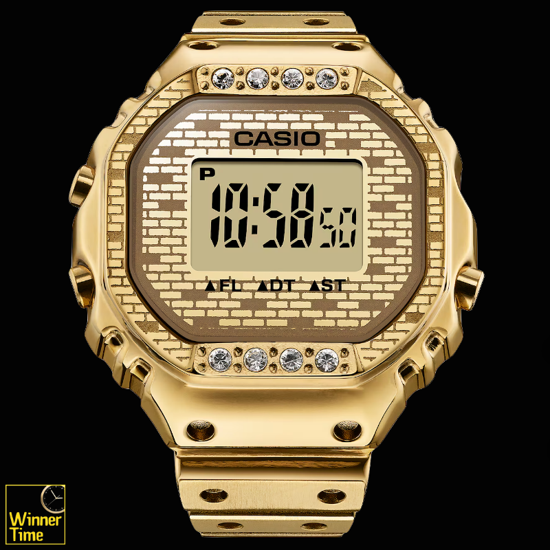 นาฬิกาแหวนของ Casio ที่ทำร่วมกับ J Balvin รุ่น CRW-001JB-9DR สีทอง