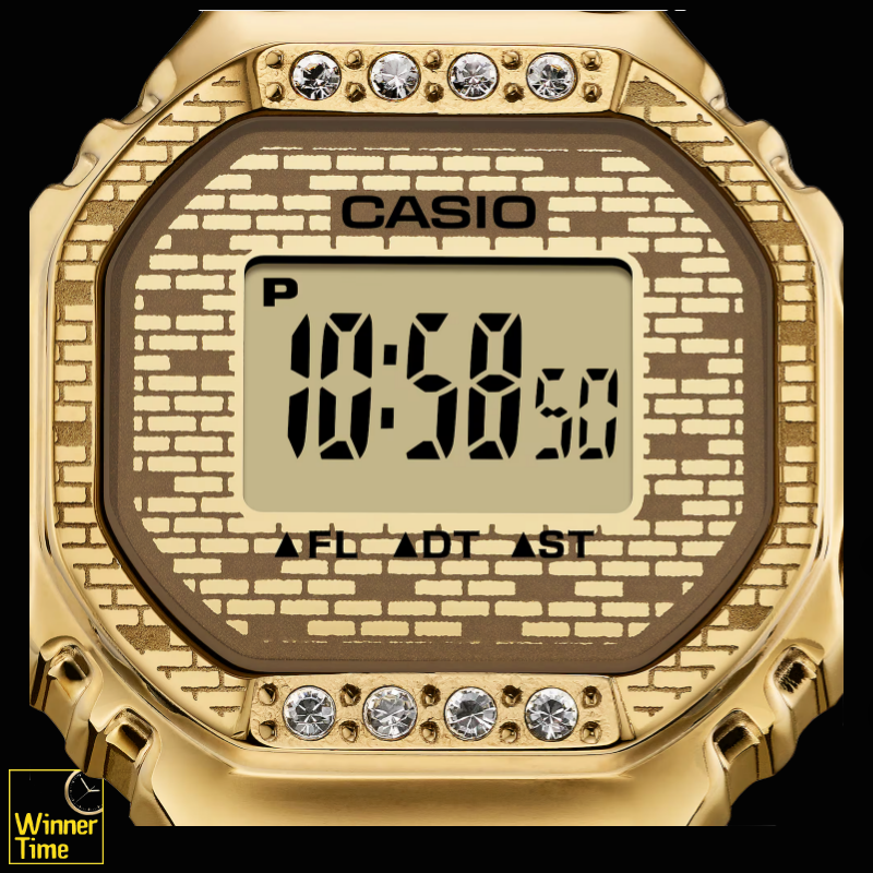 นาฬิกาแหวนของ Casio ที่ทำร่วมกับ J Balvin รุ่น CRW-001JB-9DR สีทอง
