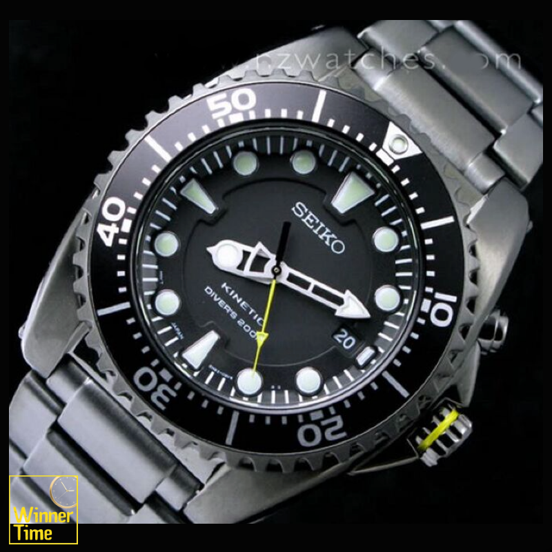 นาฬิกา Seiko Kinetic Divers 200M TICN สีดำ รุ่น SKA427P1,SKA427P,SKA427