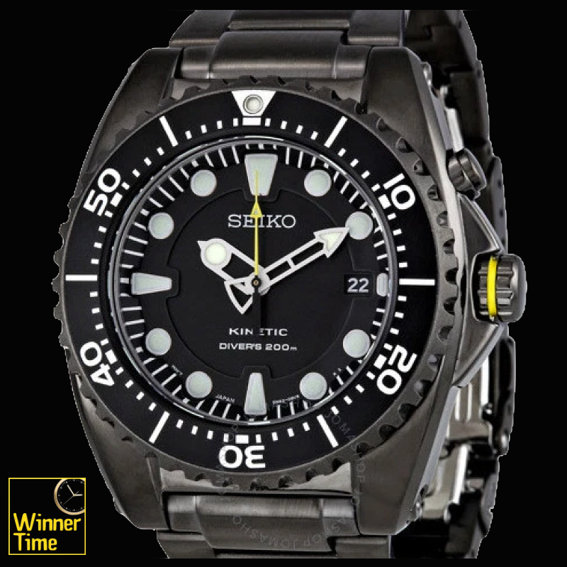 นาฬิกา Seiko Kinetic Divers 200M TICN สีดำ รุ่น SKA427P1,SKA427P,SKA427