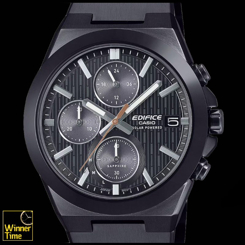 นาฬิกาข้อมือผู้ชายCASIO EDIFICE กรอบเซรามิค โครโนกราฟพลังงานแสงอาทิตย์ รุ่น EFS-S650DC-1A