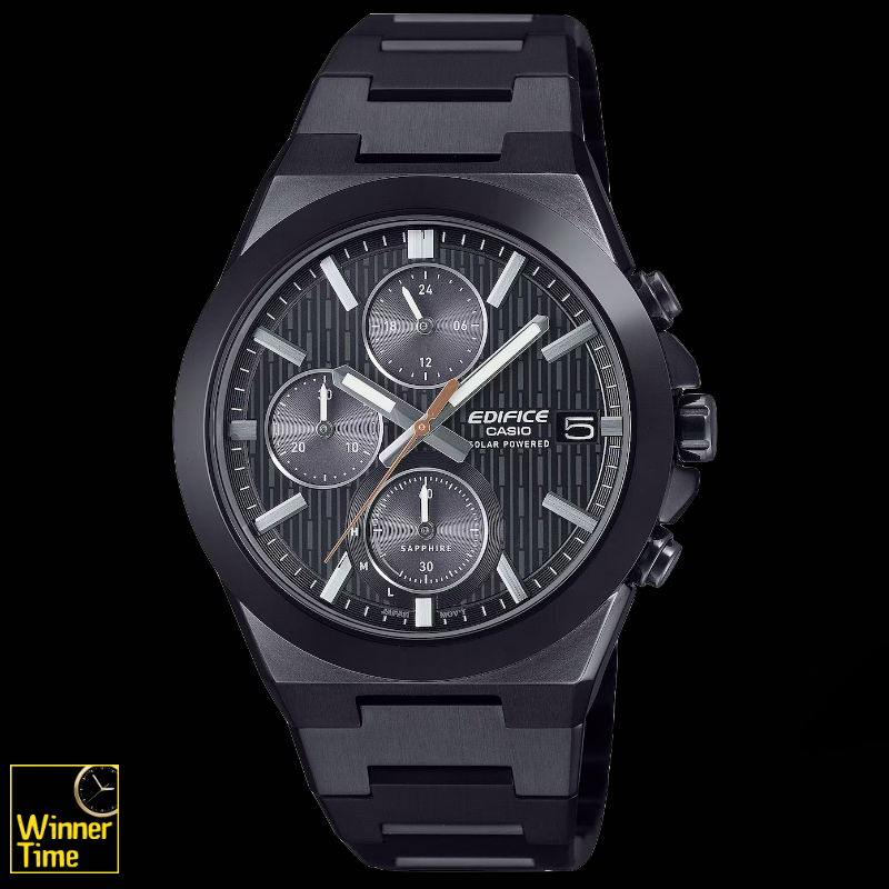 นาฬิกาข้อมือผู้ชายCASIO EDIFICE กรอบเซรามิค โครโนกราฟพลังงานแสงอาทิตย์ รุ่น EFS-S650DC-1A
