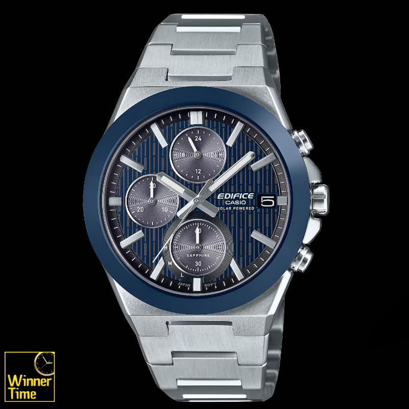 นาฬิกาข้อมือผู้ชายCASIO EDIFICE กรอบเซรามิคโครโนกราฟ พลังงานแสงอาทิตย์ รุ่น EFS-S650D-2A