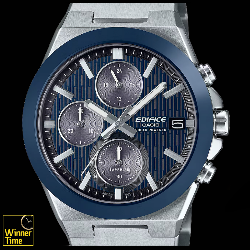 นาฬิกาข้อมือผู้ชายCASIO EDIFICE กรอบเซรามิคโครโนกราฟ พลังงานแสงอาทิตย์ รุ่น EFS-S650D-2A