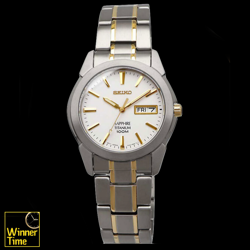นาฬิกาSeiko Quartz Analog Titanium Sapphire รุ่น SGG733P1,SGG733P,SGG733