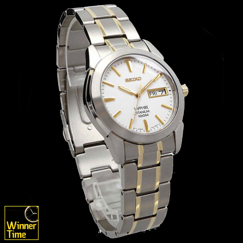 นาฬิกาSeiko Quartz Analog Titanium Sapphire รุ่น SGG733P1,SGG733P,SGG733