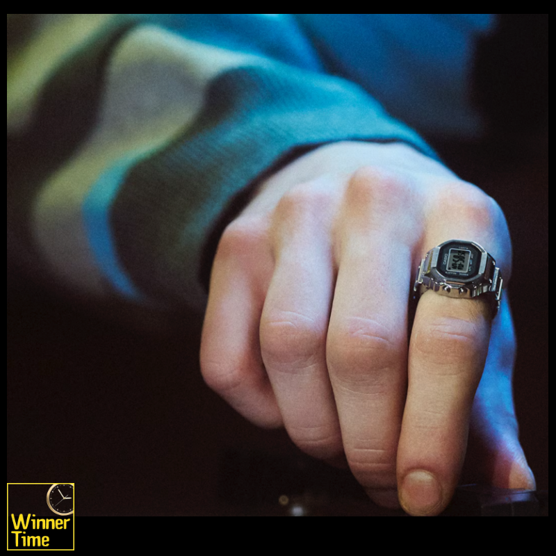 นาฬิกาวงแหวนของ Casio รุ่น CRW-001-1DR สีเงิน