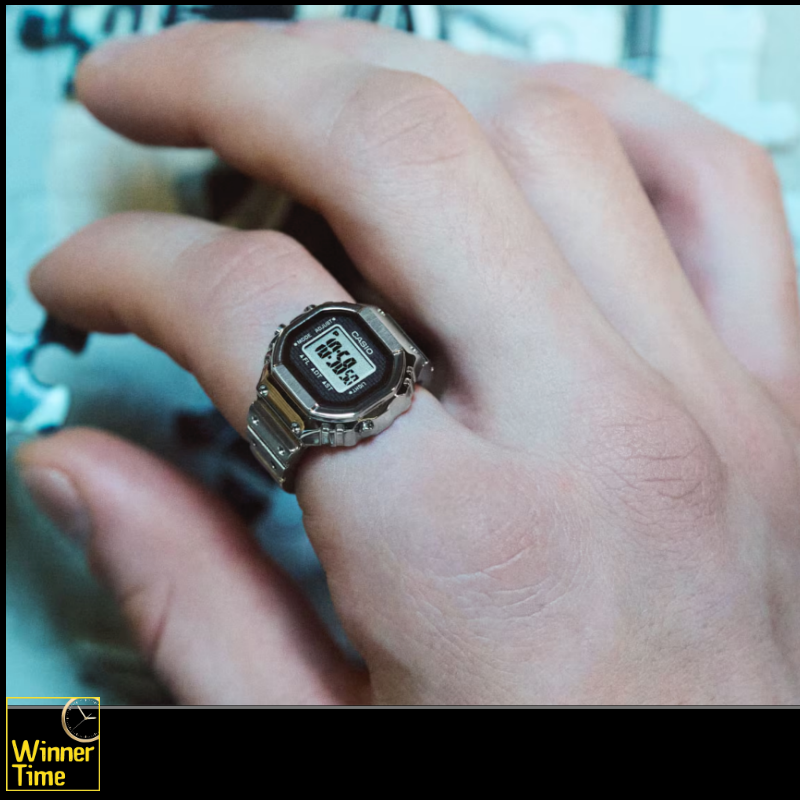 นาฬิกาวงแหวนของ Casio รุ่น CRW-001-1DR สีเงิน