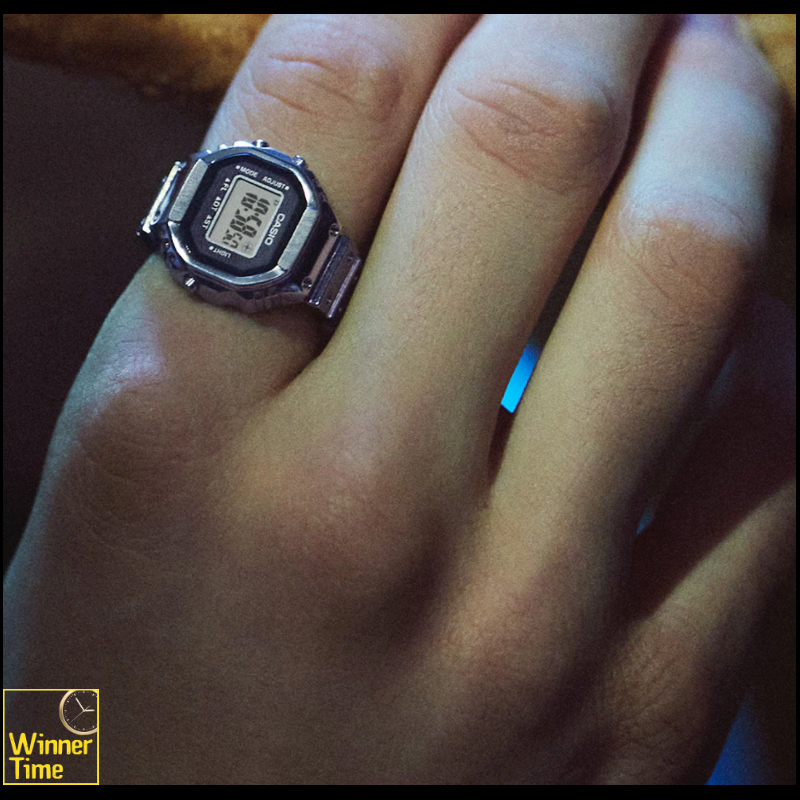 นาฬิกาวงแหวนของ Casio รุ่น CRW-001-1DR สีเงิน