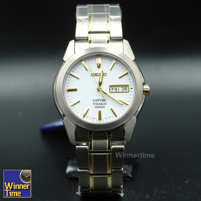 นาฬิกาSeiko Quartz Analog Titanium Sapphire รุ่น SGG733P1,SGG733P,SGG733