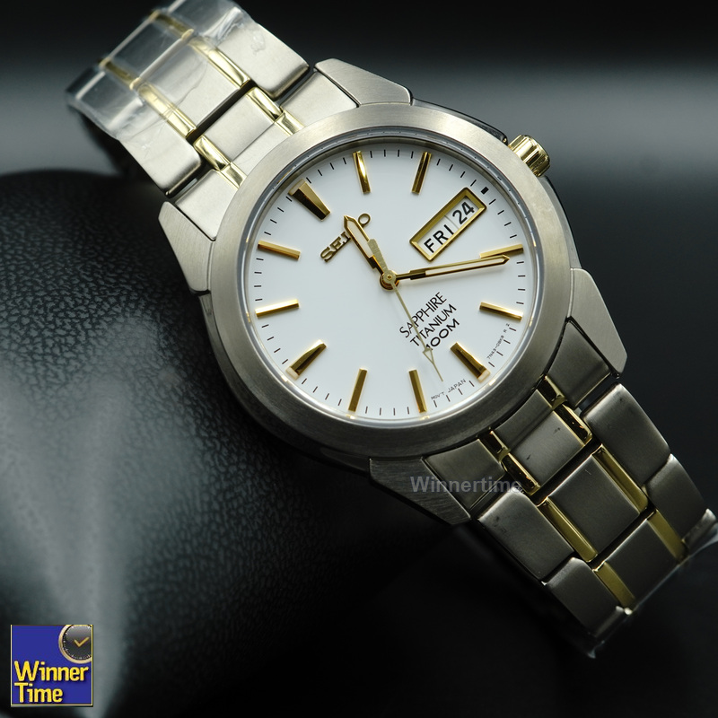 นาฬิกาSeiko Quartz Analog Titanium Sapphire รุ่น SGG733P1,SGG733P,SGG733